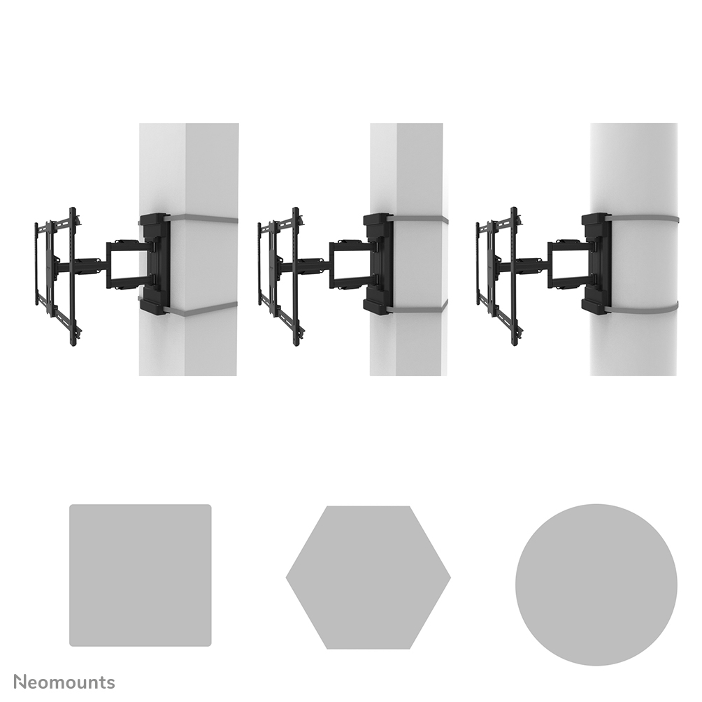 Neomounts WL40S-910BL16 Supporto TV per colonna 40-70" - mobilità completa - diam. 25-100 cm